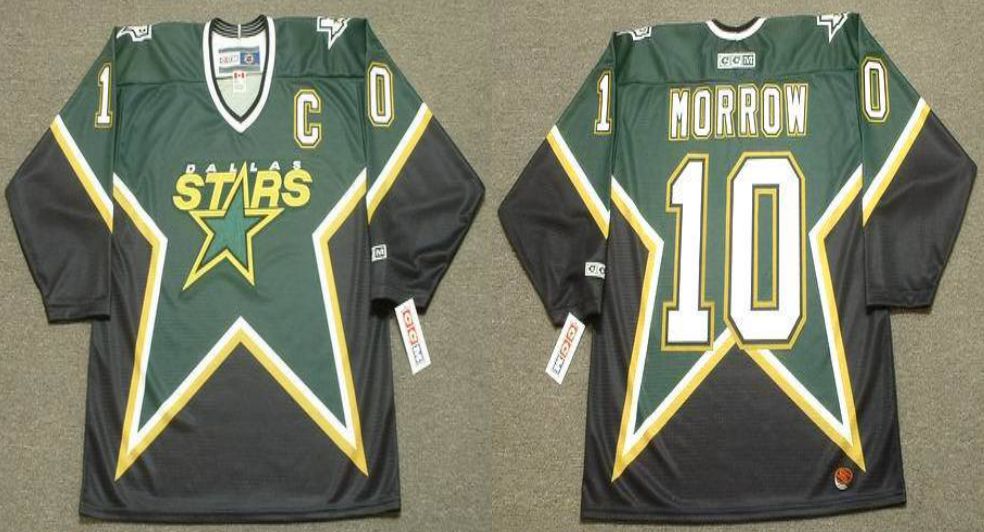 2019 Men Dallas Stars 10 Morrow Black CCM NHL jerseys